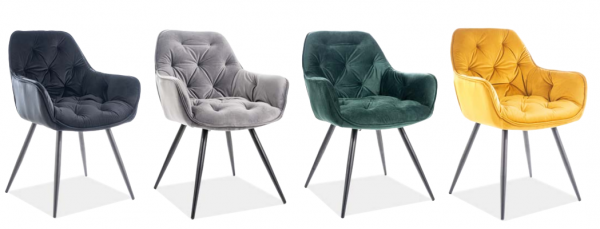 Stalas SYDNEY + Kėdės CHERRY VELVET