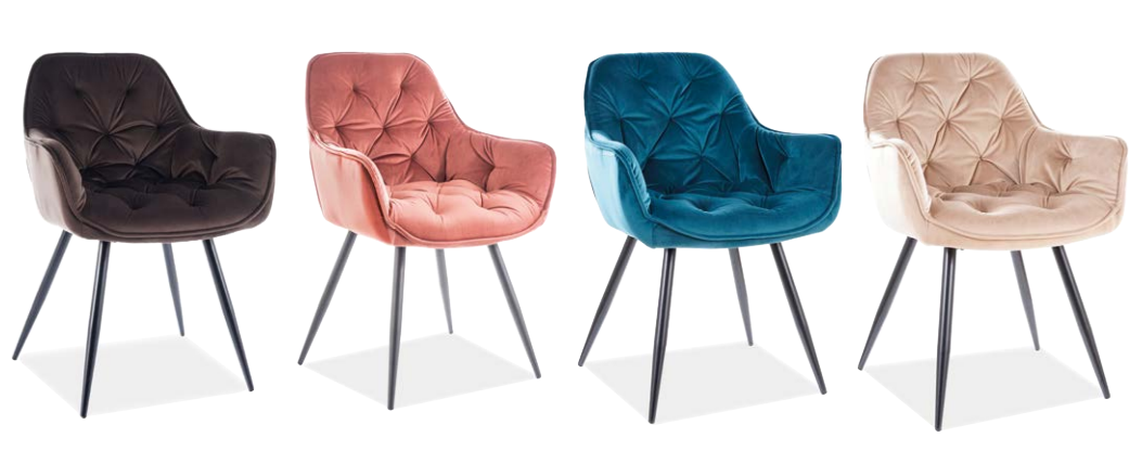 Stalas SYDNEY + Kėdės CHERRY VELVET