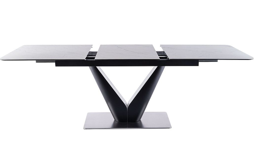 Stalas CANYON CERAMIC + Kėdės AZALIA VELVET