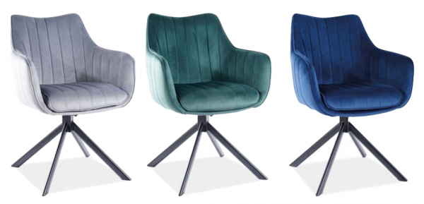 Stalas DOMINGO + Kėdė AZALIA VELVET