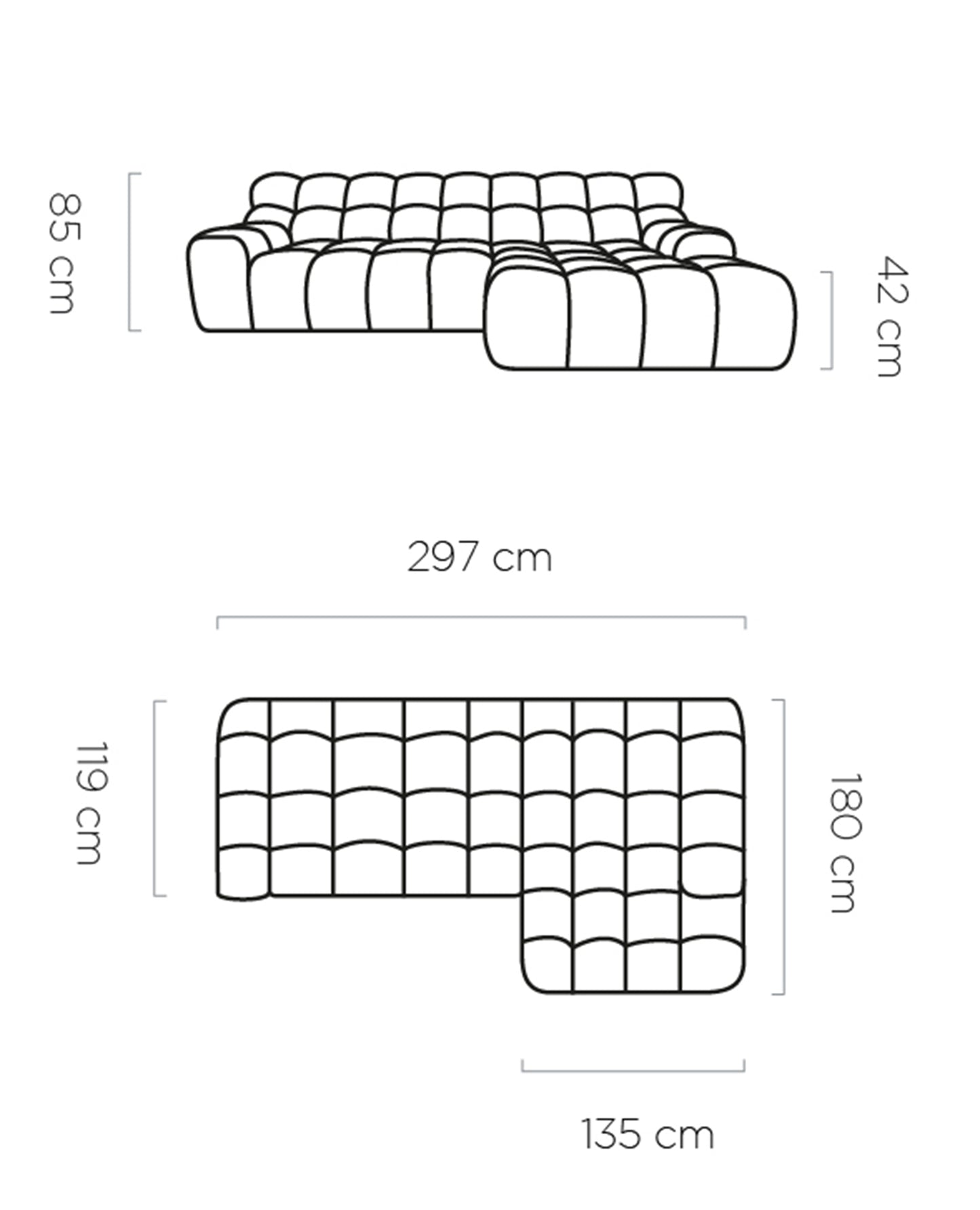Minkštas kampas CAMPILE S