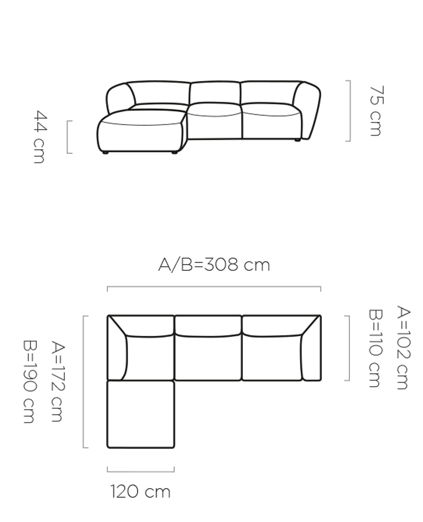 Minkštas kampas CANDELO MINI