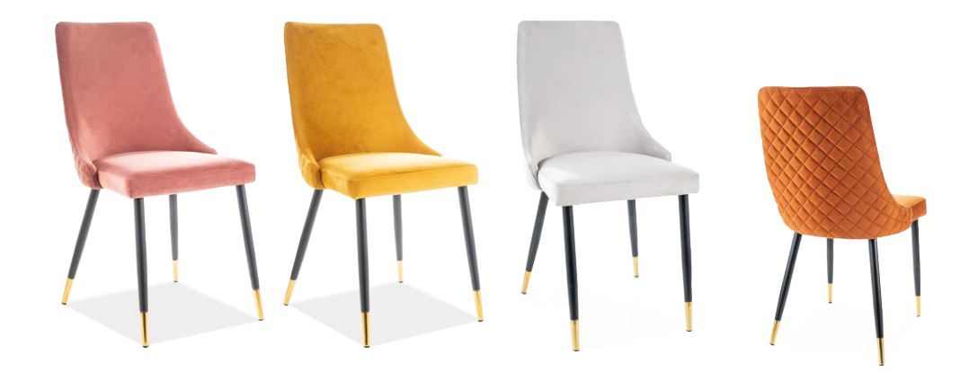 Stalas SALVADORE + Kėdės PIANO VELVET