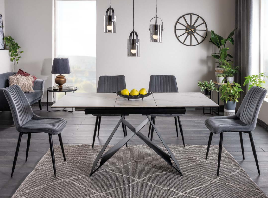 Stalas WESTIN SC 120 + Kėdės KIM VELVET