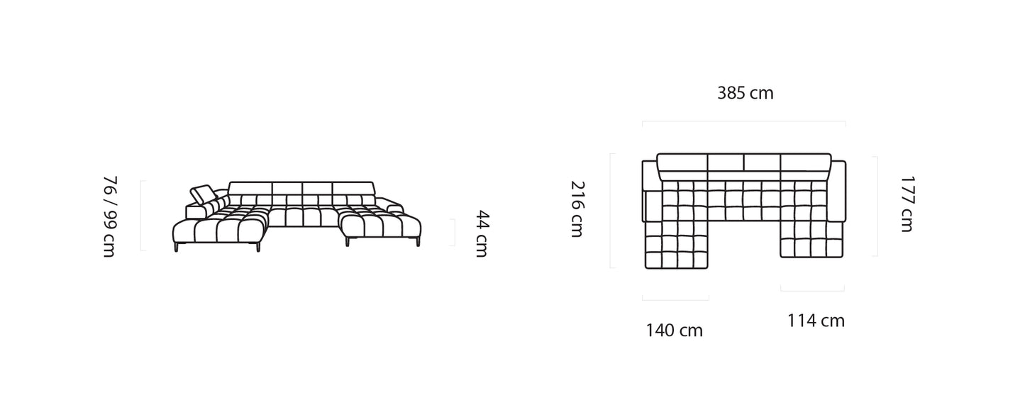 Minkštas kampas PLAZA XL