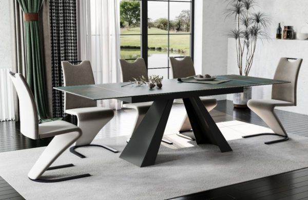 Stalas SALVADORE CERAMIC + Kėdės H-090 VELVET