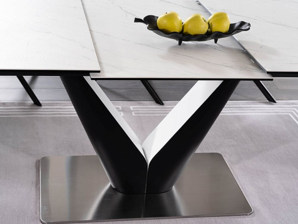 Stalas CANYON CERAMIC + Kėdės AZALIA VELVET