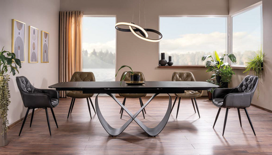 Stalas INFINITY CERAMIC + Kėdės CHERRY