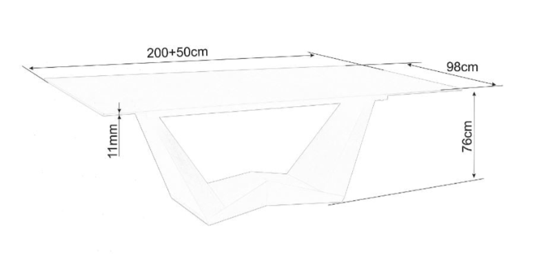 Stalas BONUCCI CERAMIC + Kėdės LINEA VELVET