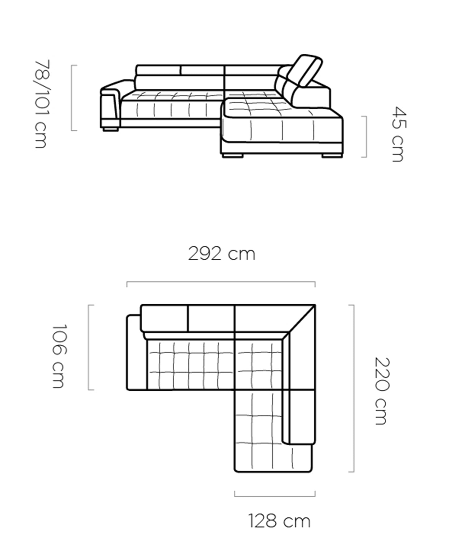 Minkštas kampas CAMPO L