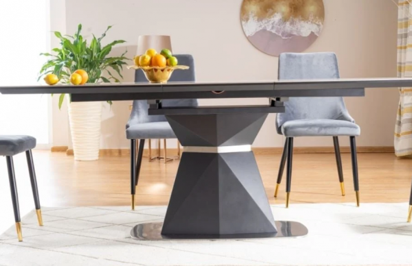 Stalas CORTEZ CERAMIC + Kėdės PIANO VELVET