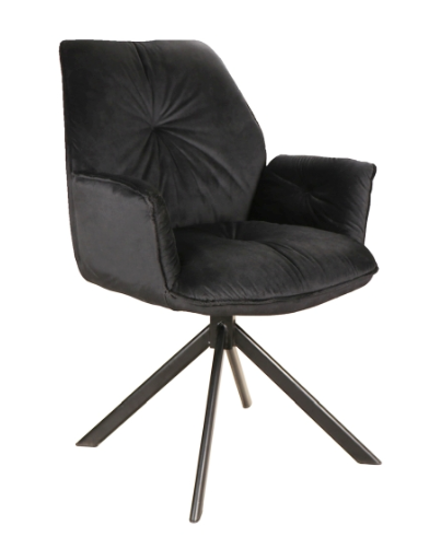 Stalas MEDAN PALISANDER + Kėdės BOOGIE II VELVET