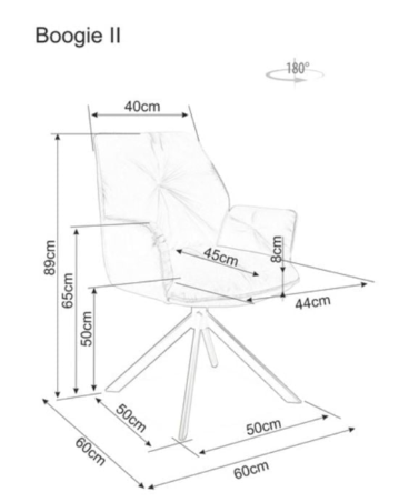 Stalas MEDAN PALISANDER + Kėdės BOOGIE II VELVET
